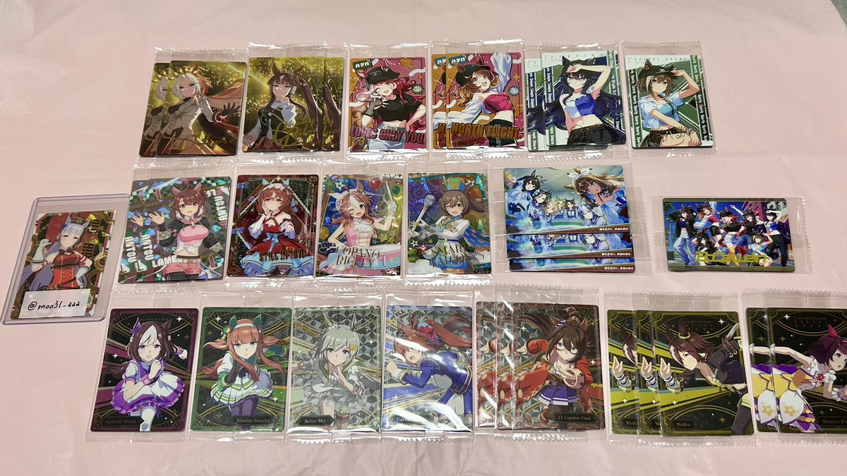 moo31_aaa's tweet photo. ꒰ 交換 ꒱
ウマ娘プリティーダービー
ツインウエハース 

求⟡ゴールドシップ
譲⟡画像の子

郵送交換のみ
お気軽にお声掛けください🎀

続きます⬇️ https://t.co/3ErzSmKmVa