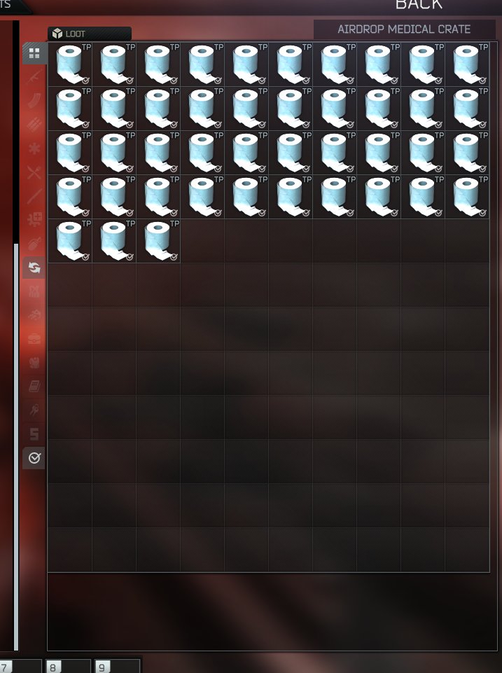 anyone else that plays <a href="/tarkov/">Escape from Tarkov</a> feeling like these drops are low key telling us something? like maybe the game is shit and this is the way <a href="/nikgeneburn/">Nikita Buyanov</a> is telling us secretly?