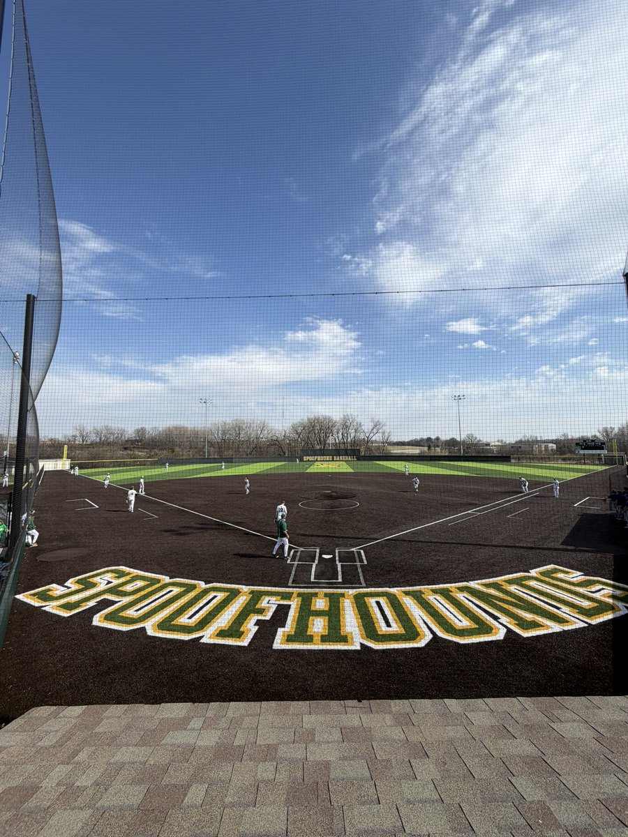 WileyRay27's tweet photo. Spoofhounds host South Harrison tonight, first pitch at 4:30. Coverage on the Bearcat Public Radio App. https://t.co/wOO5XrTrdV