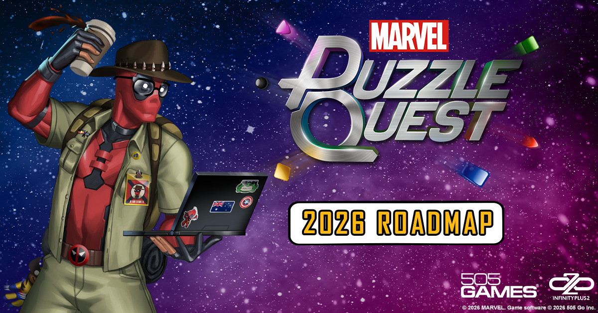 MarvelPuzzle's tweet photo. From updates to the modes you know to brand-new features we can’t wait to share, 2026 has a lot in store for MARVEL Puzzle Quest. Check out the roadmap to see what’s coming next!
https://t.co/5xcT8stHHV https://t.co/ctbrLDG9Qw