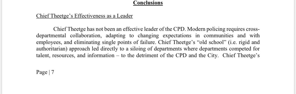 danielledindak's tweet photo. BREAKING: The report was released regarding the Cincinnati Police Chief Terri Theetge’s leadership.

Per the conclusion, “Chief Theetge has not been an effective leader of the CPD.”

With another line stating “Chief Theetge struggles to accept accountability.”
@WLWT https://t.co/1aGogjHc8W