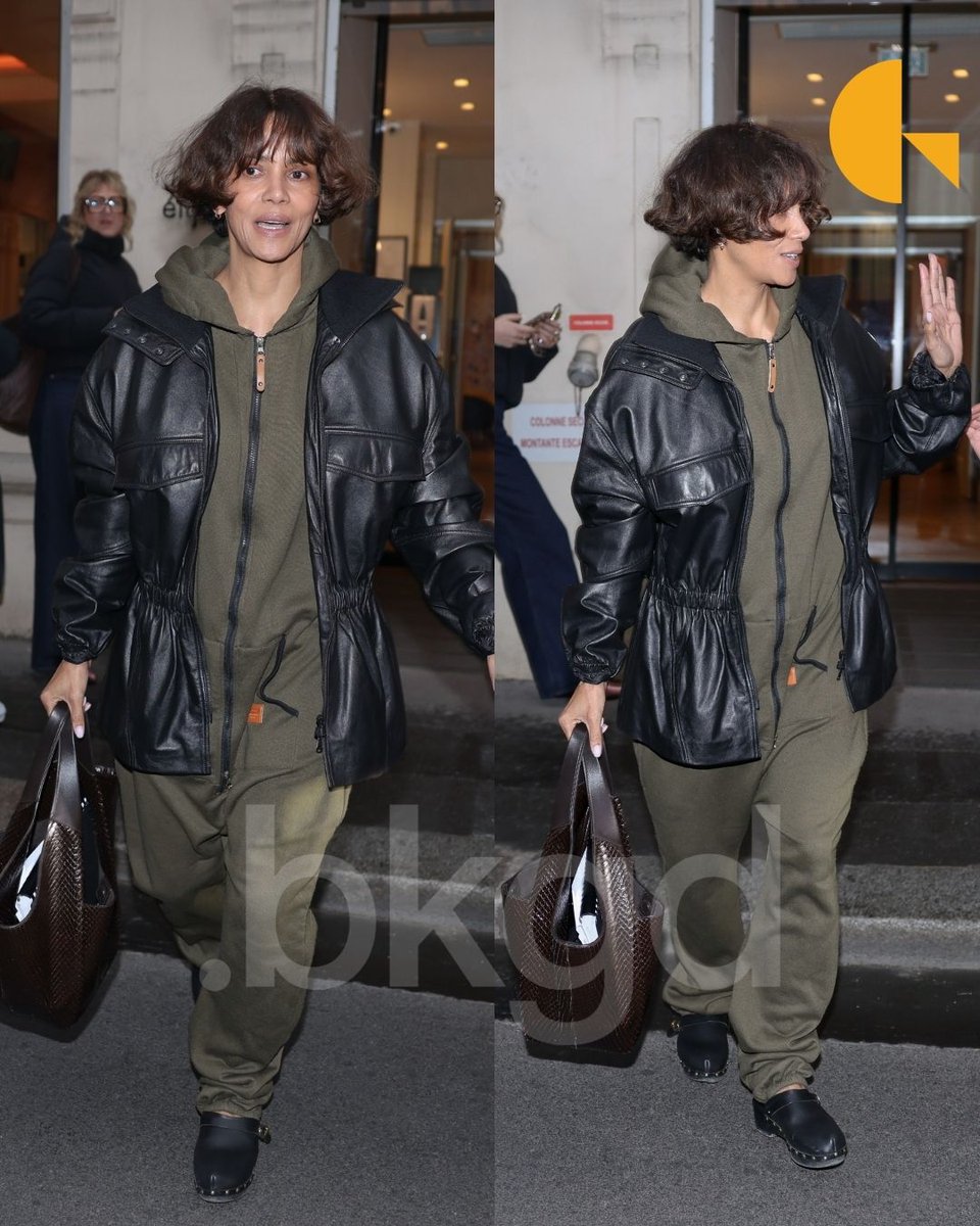 #HalleBerry was spotted out in Paris while filming her upcoming movie ...