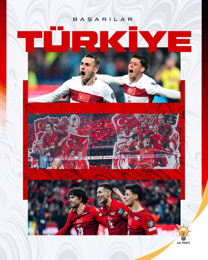 24 yıl aradan sonra yeniden Dünya Kupası’ndayız🇹🇷

Kosova karşısında sergilediği azim, mücadele ve inançla Dünya Kupası bileti alan A Milli Futbol Takımımızı yürekten tebrik ediyorum.

Gururumuz oldunuz,harikasınız #BizimÇocuklar 

<a href="/tugbaisikercan/">Tuğba IŞIK ERCAN</a> <a href="/ArvasAbdulahat/">Abdulahat Arvas</a> <a href="/zerrin_alpaslan/">Zerrin Alpaslan</a>
