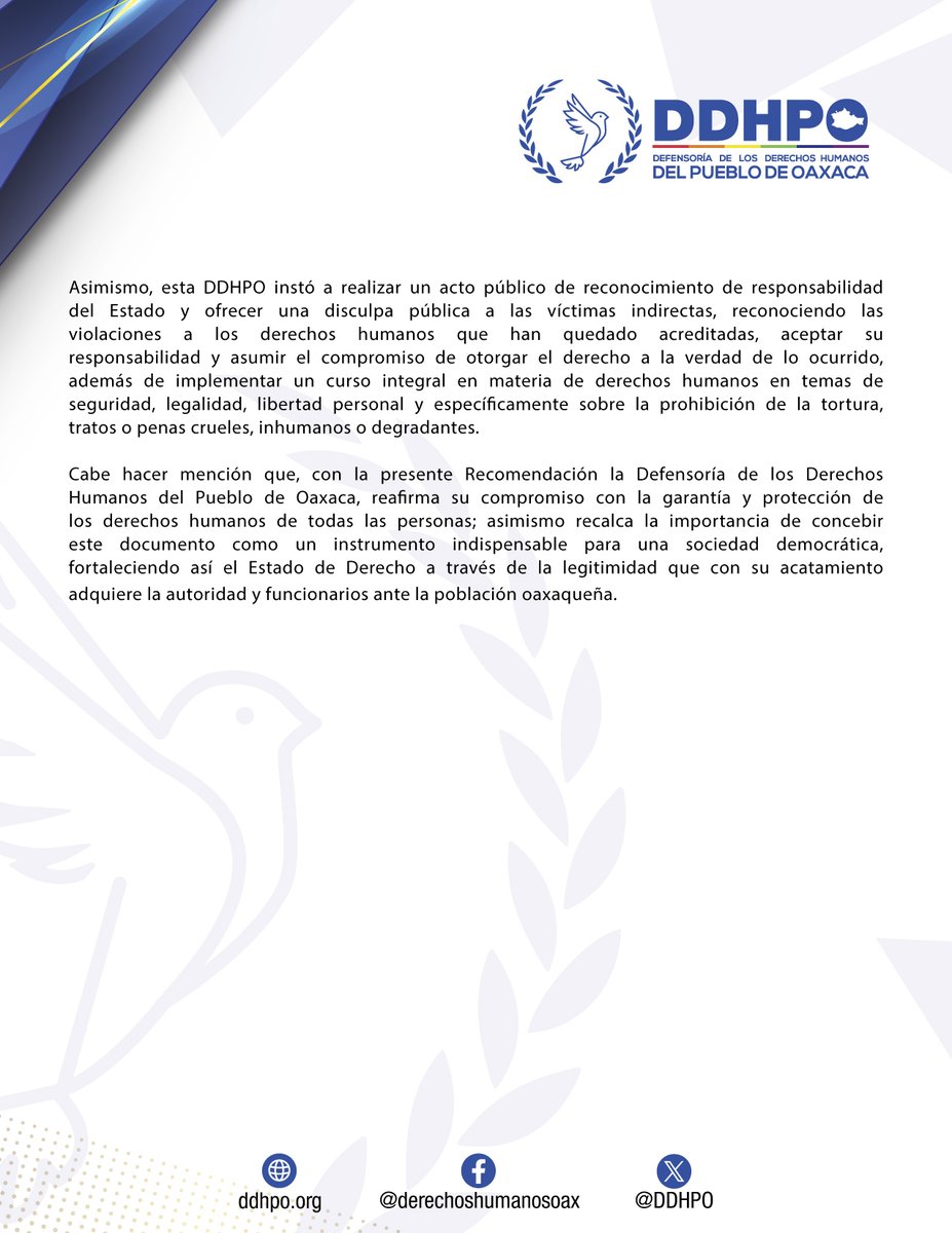 Derechos Humanos Oax tweet media