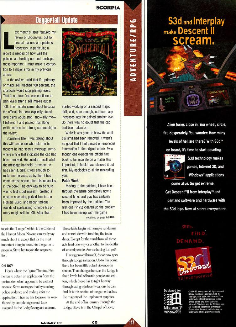 Shard01464880's tweet photo. @majuular I found Scorpia's review of Harvester. Computer Gaming World 150 (1997) https://t.co/VG0PwupjID