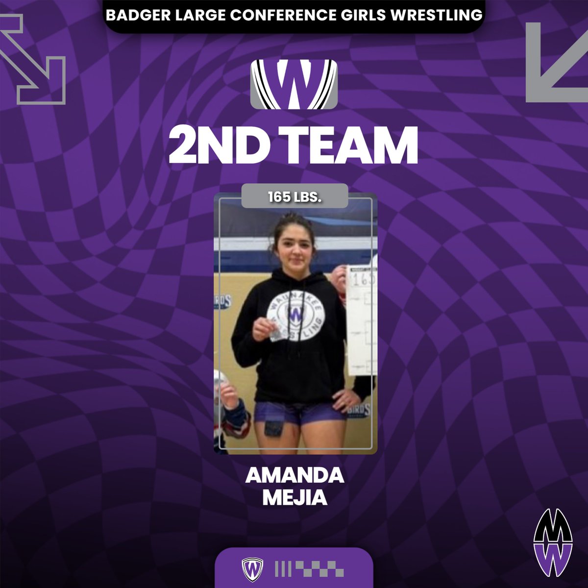 Congratulations to Amanda Mejia on earning 2nd-team all-conference honors for girls wrestling!