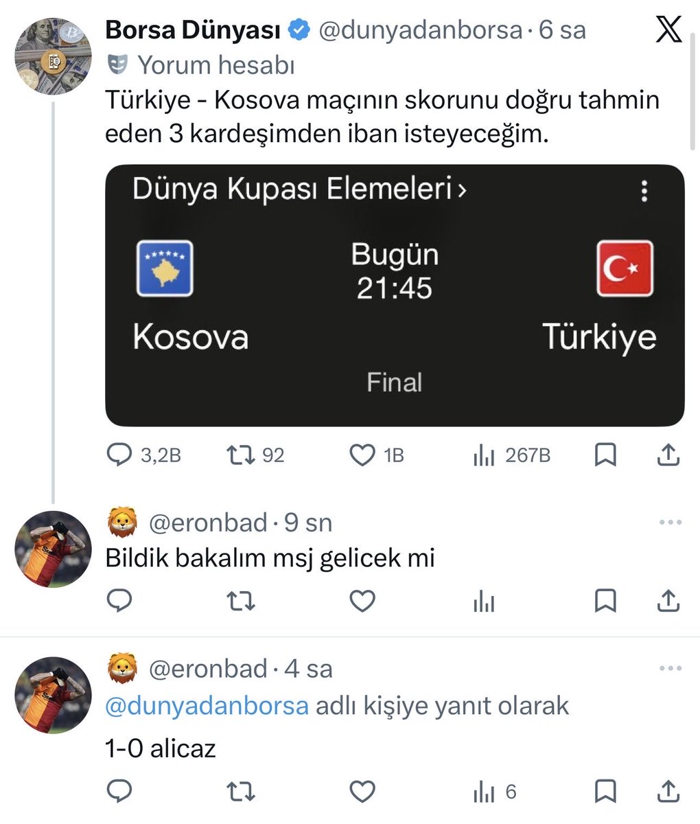 eronbad's tweet photo. @dunyadanborsa Abi 😂 https://t.co/ca8qJ0YE1H