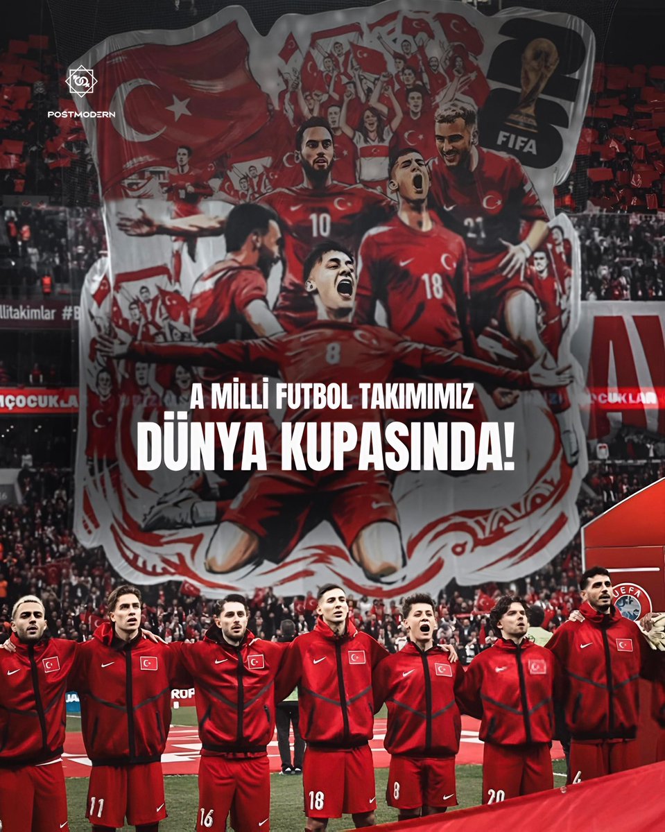 #BizimÇocuklar — TÜRKİYE 24 YIL ARADAN SONRA YENİDEN DÜNYA KUPASI’NDA! 🇹🇷 🤍