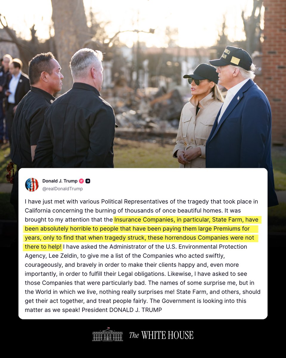 The White House tweet media