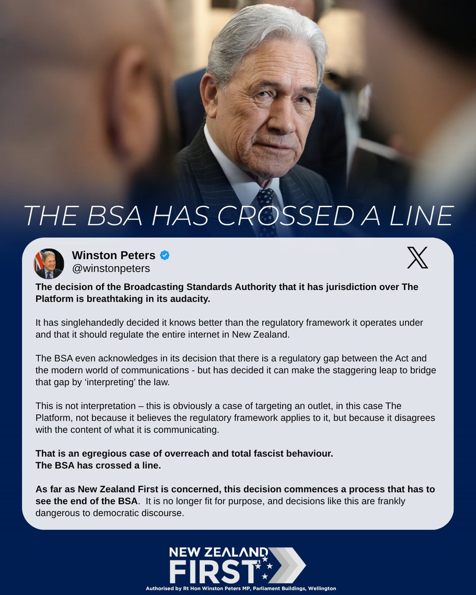 New Zealand First tweet media