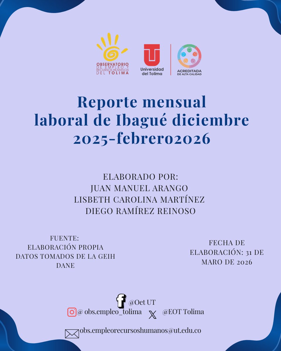 Observatorio de Empleo del Tolima tweet media