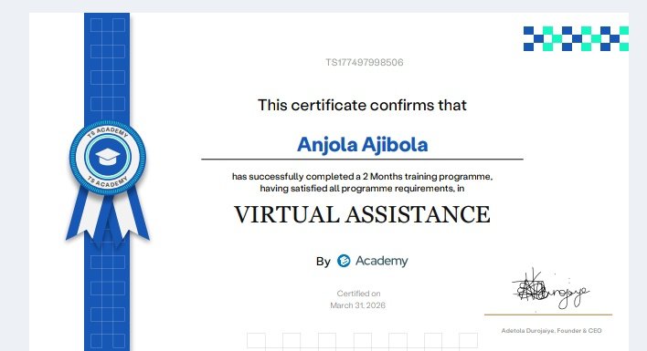 March ended with a parting gift🎉🎉Grateful for how far I’ve come on this journey. Big thanks to TS Academy, the instructors, and moderators who guided and supported me every step of the way. To everyone who contributed one way or another, thank you. And to God, all the glory.