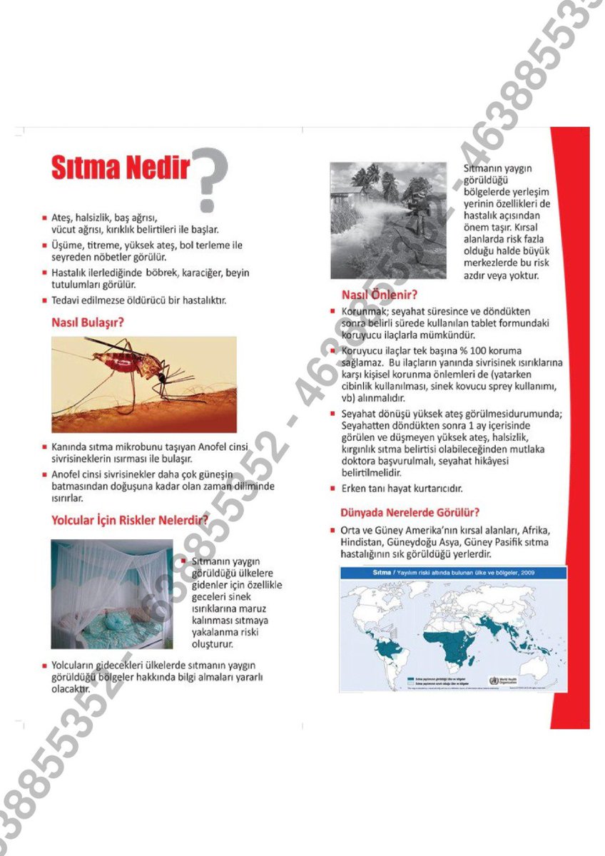 ElazigLises's tweet photo. Sıtma (Malaria) hastalığı parazitlerin neden olduğu ciddi, ateşli ve ölümcül olabilen bulaşıcı bir hastalıktır.  Erken tanı hayat kurtarıcıdır. @elazigmem @SahinBeraat @aydogdu_ferhat https://t.co/TRaq19NupM