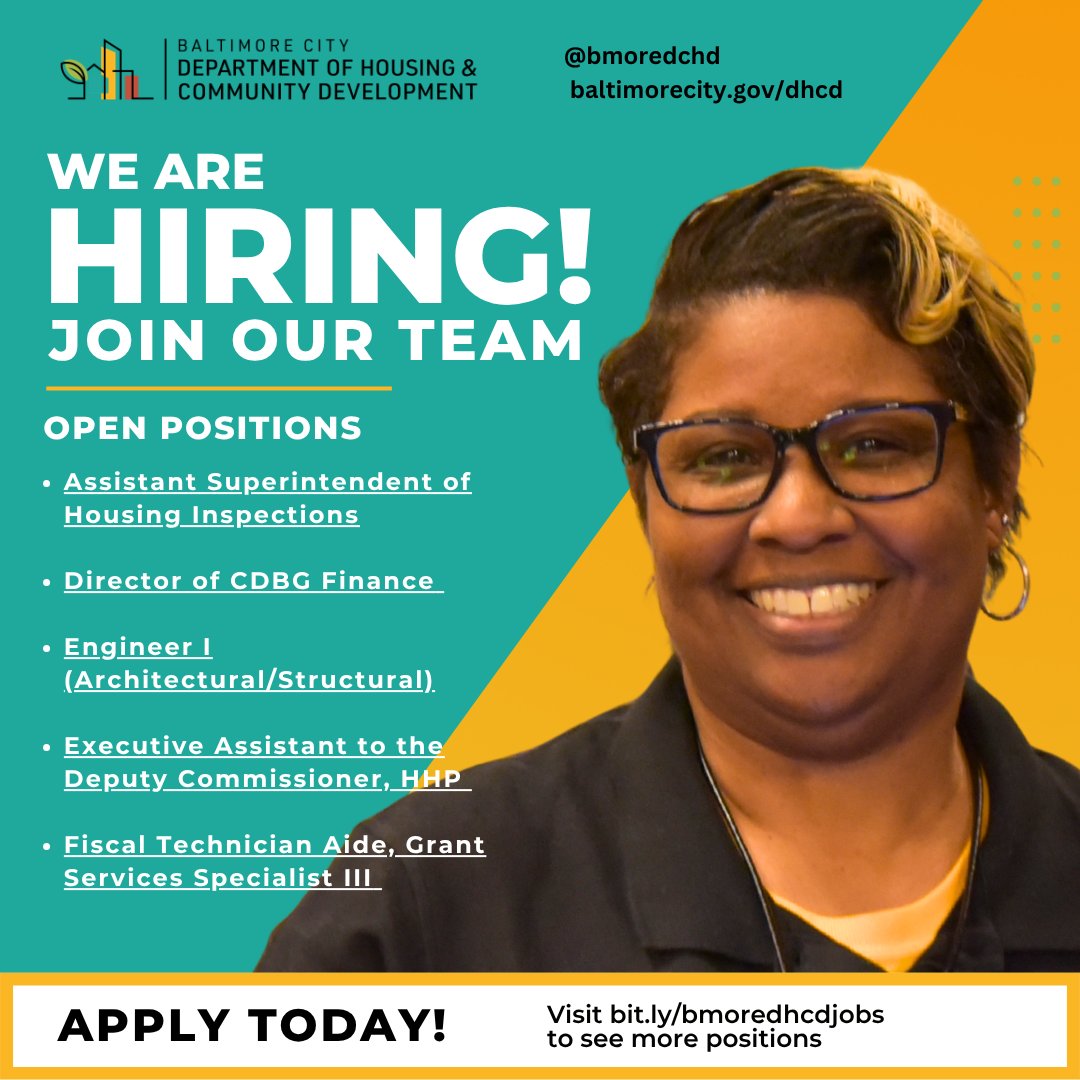 Baltimore DHCD tweet media