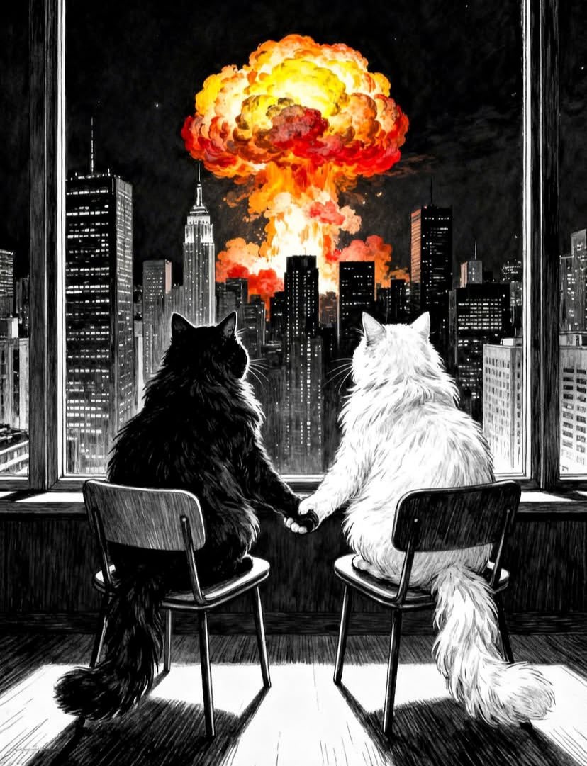husou03's tweet photo. Even the world burns, we stay. https://t.co/LyGKOFq3L5