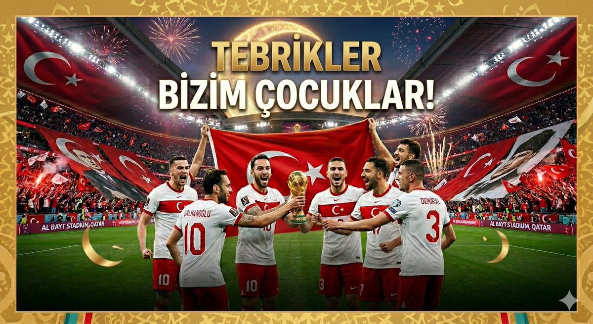 2002’nin ruhuyla, rotamız 2026
Parola Belli: Hedef Dünya Kupası🏆

Başarılar #Türkiye'm
Başarılar #BizimÇocuklar 
❤️🤍

#KOSvTUR  Dünya Kupası ⚽️