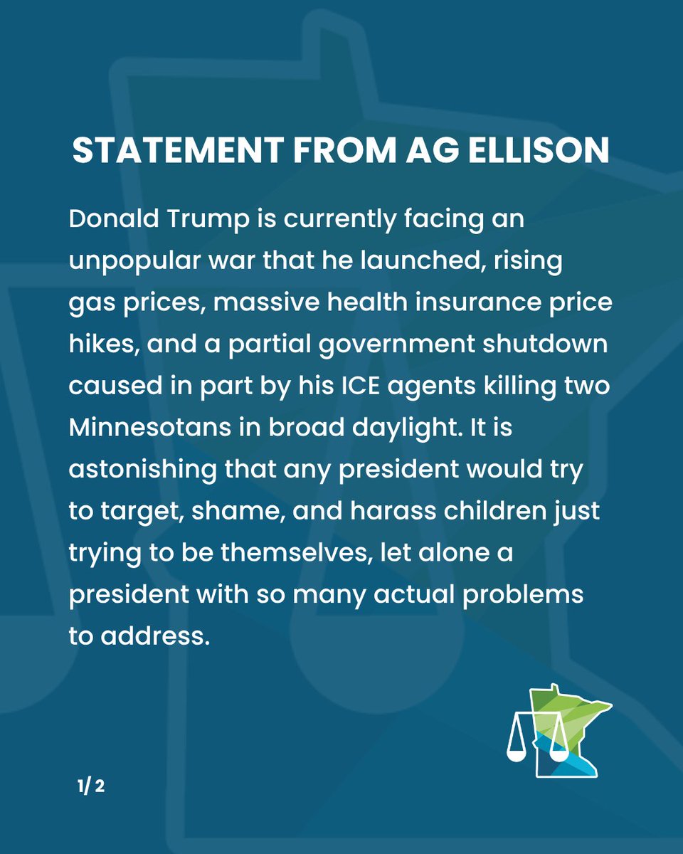 Attorney General Keith Ellison tweet media