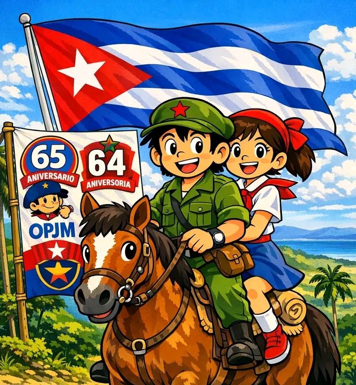 HEdgeMariaE70's tweet photo. Estamos a pocos días de celebrar los aniversarios 64 de la UJC y 65 de la OPJM. @BelkisR58132689 @CubaMined @DgeHE15891 @IHernandez15695  @IsmeliDiazM @JuanRoland44493 https://t.co/1wrTcz3Abj