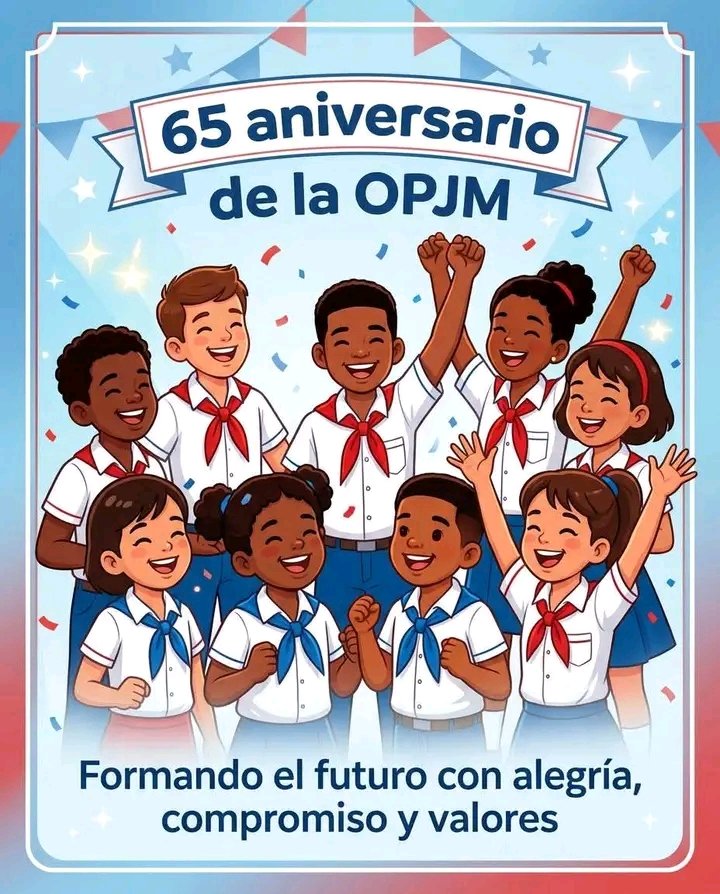 HEdgeMariaE70's tweet photo. Estamos a pocos días de celebrar los aniversarios 64 de la UJC y 65 de la OPJM. @BelkisR58132689 @CubaMined @DgeHE15891 @IHernandez15695  @IsmeliDiazM @JuanRoland44493 https://t.co/1wrTcz3Abj