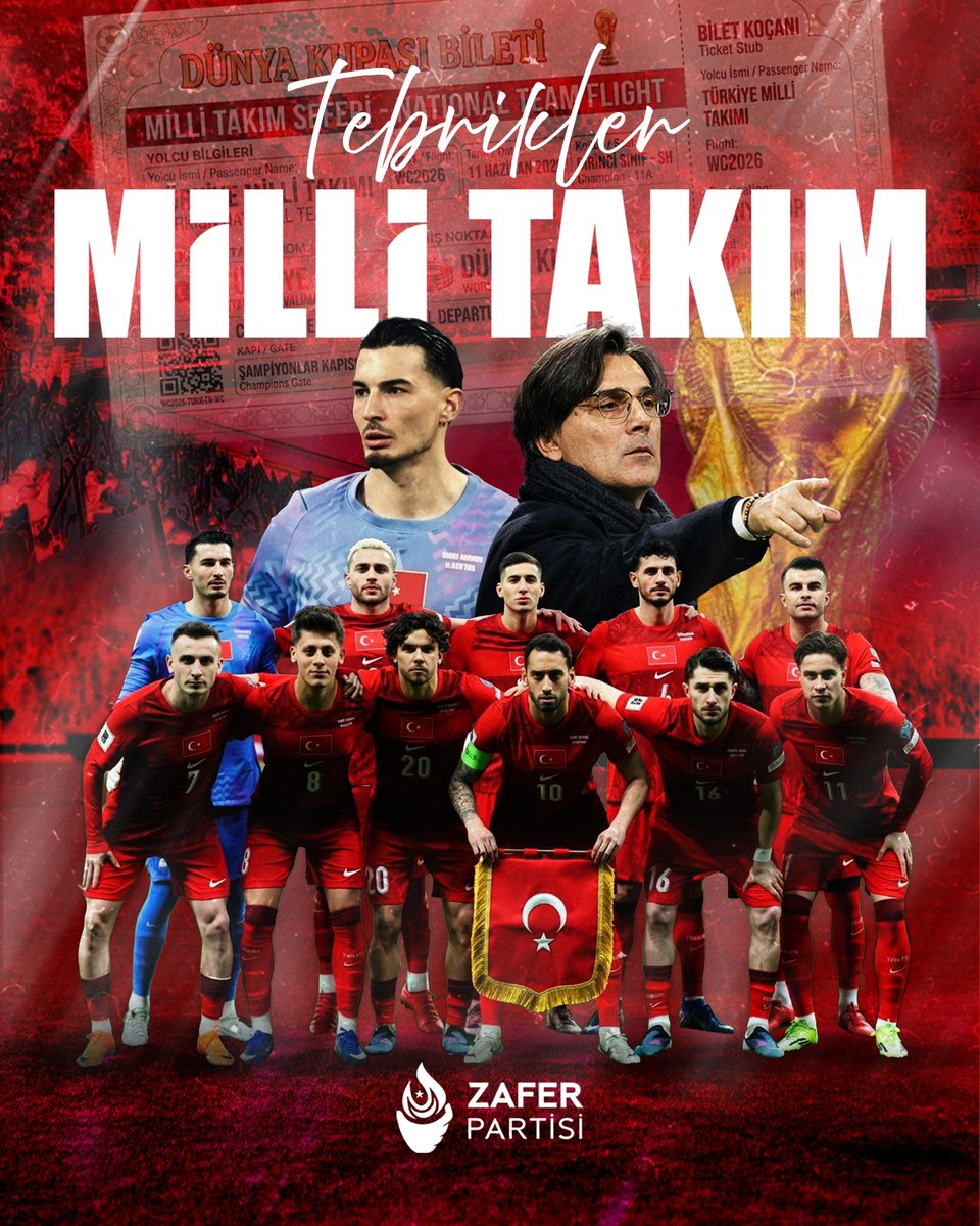 zaferpartisi's tweet photo. Tebrikler Milli Takım 🇹🇷 https://t.co/6NLWlWYD0T
