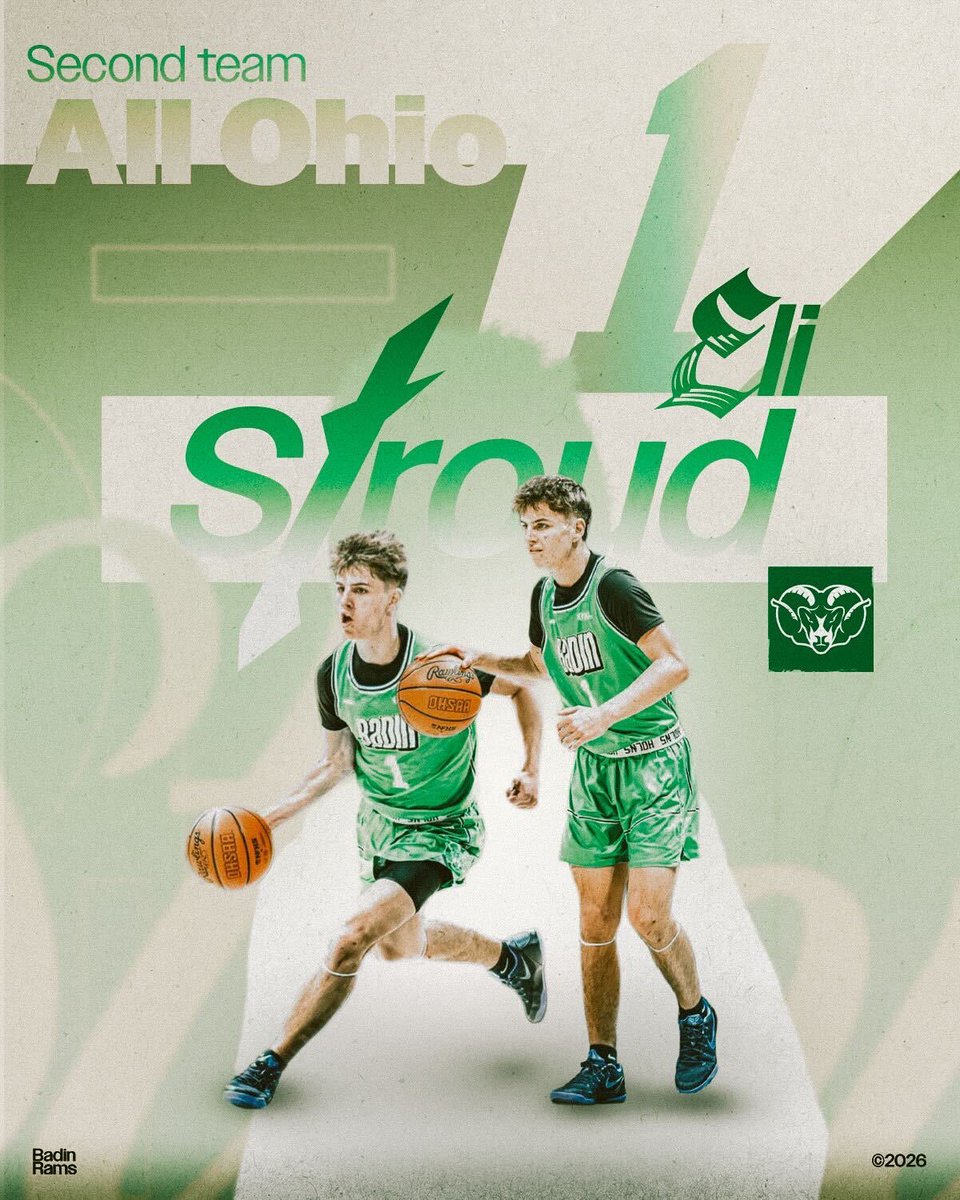 boyshoopsbhs's tweet photo. Congratulations to our 2026 All Ohio Selections. 

🥈 2nd Team - Sr. Eli Stroud
🥉 Honorable Mention - Sr. Carson Lowe

#HarkYe🐏 
#Brotherhood https://t.co/IjNpFt52DI