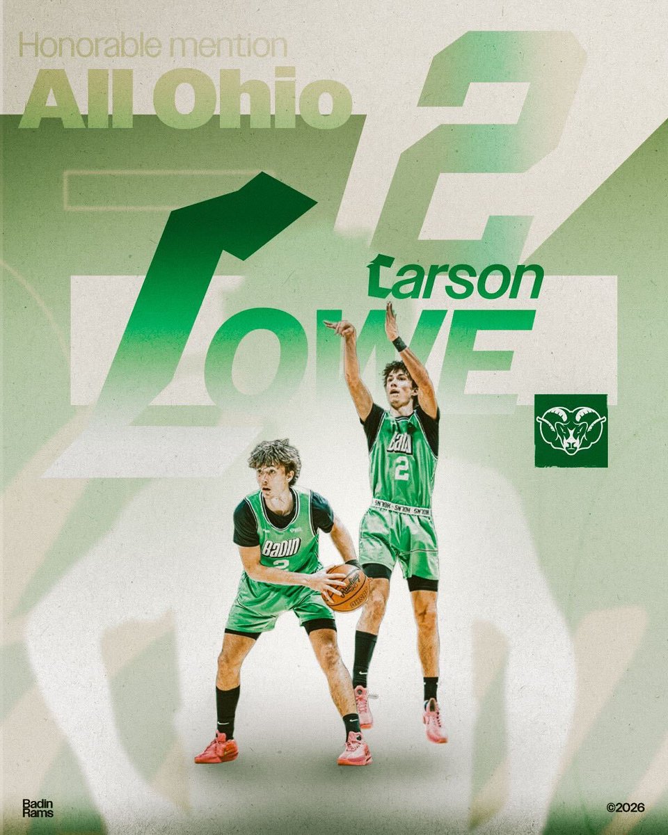 boyshoopsbhs's tweet photo. Congratulations to our 2026 All Ohio Selections. 

🥈 2nd Team - Sr. Eli Stroud
🥉 Honorable Mention - Sr. Carson Lowe

#HarkYe🐏 
#Brotherhood https://t.co/IjNpFt52DI