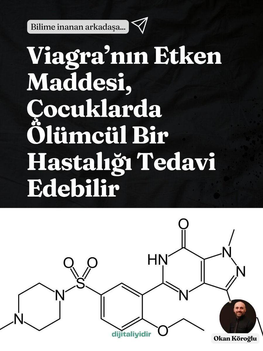 Viagra’nın etken maddesi sildenafil, çocuklarda ölümcül Leigh sendromunda umut oldu! Kas gücü arttı, nöbetler durdu, yürüme mesafesi 10 katına çıktı 🧬💊 Yeni klinik denemeler başlıyor. #Sildenafil #LeighSendromu #Dijitaliyidir
