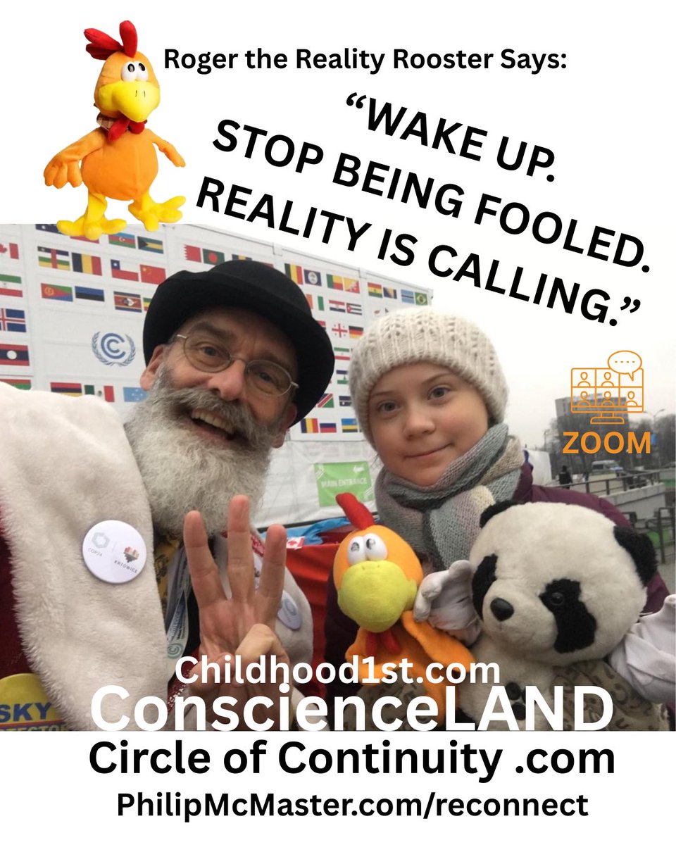 Change Wednesdays’ new "Circle of Continuity" at
circle-continuum-ops.lovable.app
April 1st ZOOM CALL to make Childhood1st.com and escape the matrix. PhilipMcMaster.com/reconnect