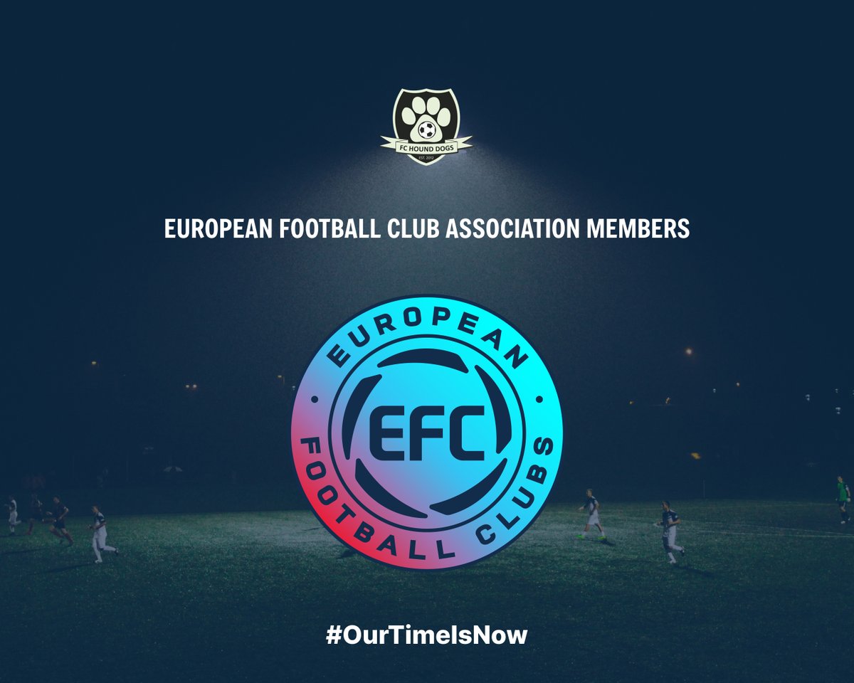 We’re proud to announce that FC Hound Dogs are now an official member of the European Football Clubs Association.

Another important step forward in the journey of this club.

A significant milestone as we continue to build and develop both on and off the pitch.

<a href="/EFC_Football/">European Football Clubs</a>