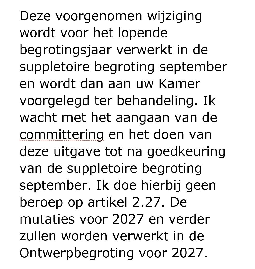 vink_maarten's tweet photo. @CathLouisa1976 Volgens mij ophef om niets. De kamer moet nog stemmed hierover. Dat gebeurt in September volgende de aanvullende brief. https://t.co/60Q7o1VAUu