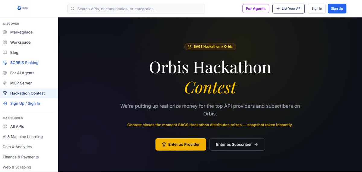 Orbis API tweet media