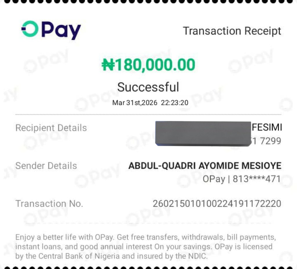 ALHAJI MESIOYE ABDUL-QUADRI AYOMIDE tweet media