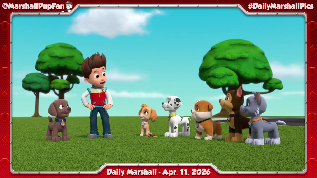 MarshallPupFan's tweet image. Daily Marshall - April 11, 2026
#PAWPatrol #Marshall #DailyMarshallPics