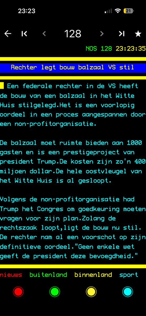 Zo’n ballroom kost maar zo’n 400 miljoen! Daar kunnen we in Den Haag op het binnenhof net de kantoren van D66 opnieuw van schilderen.
