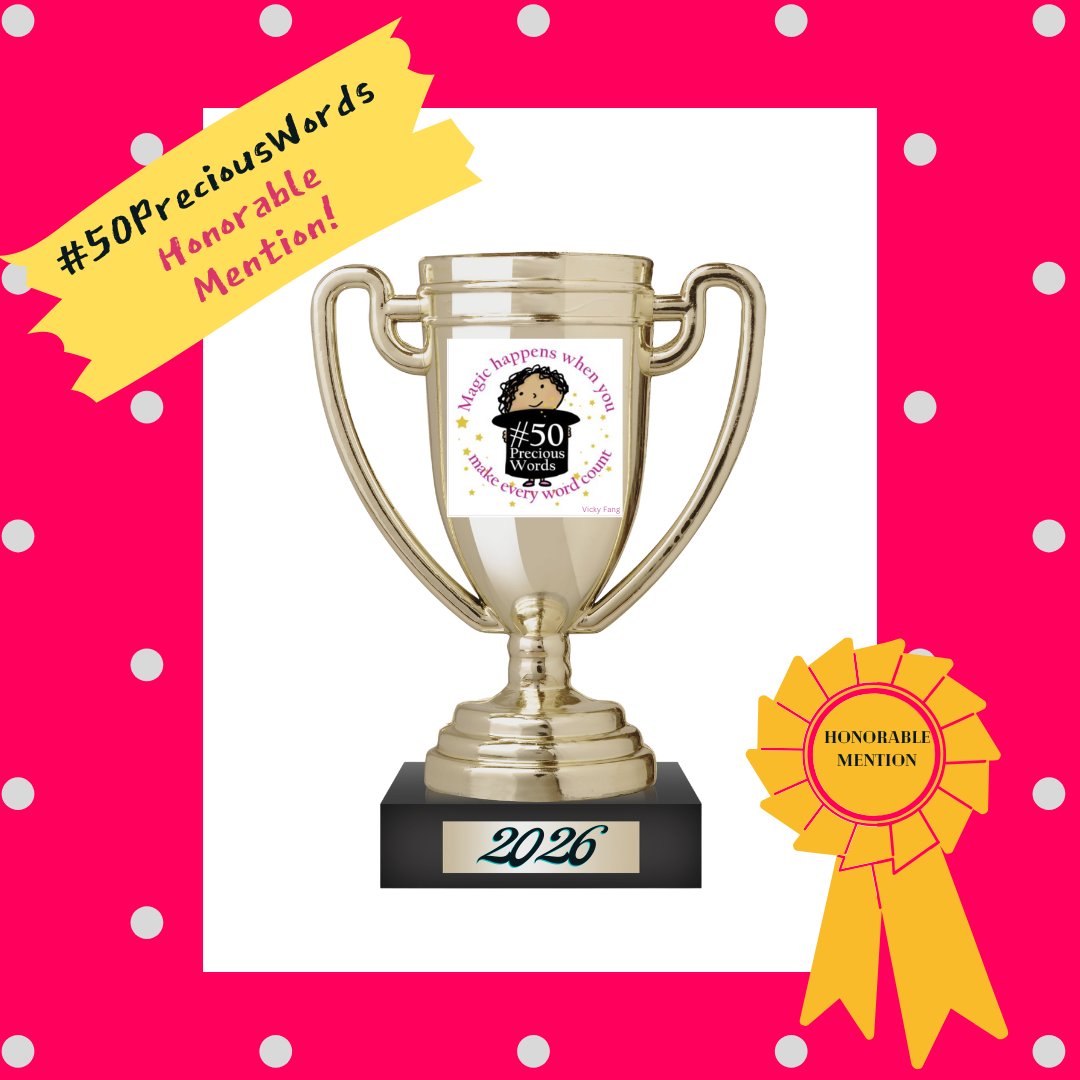 maritererbellas's tweet image. So, this happened!! I am one of the #50PreciousWords HM 2026!!  Keep Going/Expand category.  My entry, Bridging Cultures, a pb bio that has been dancing in my head. I think that is a sign I need to write it! Thank you, Vivian and Judges!! Congrats to all!
@viviankirkfield
