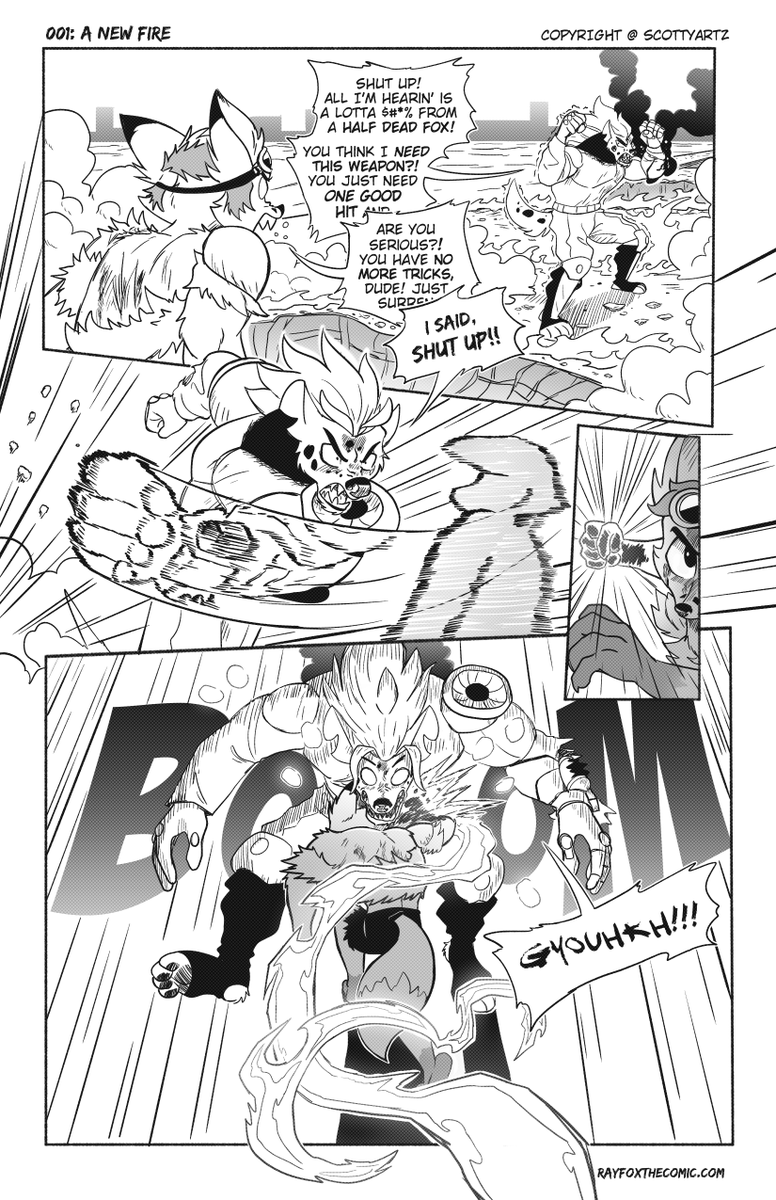 ScottyArtz's tweet photo. Halberd's end in Chapter 1. #rayfoxcomic https://t.co/2hchcd4fVH