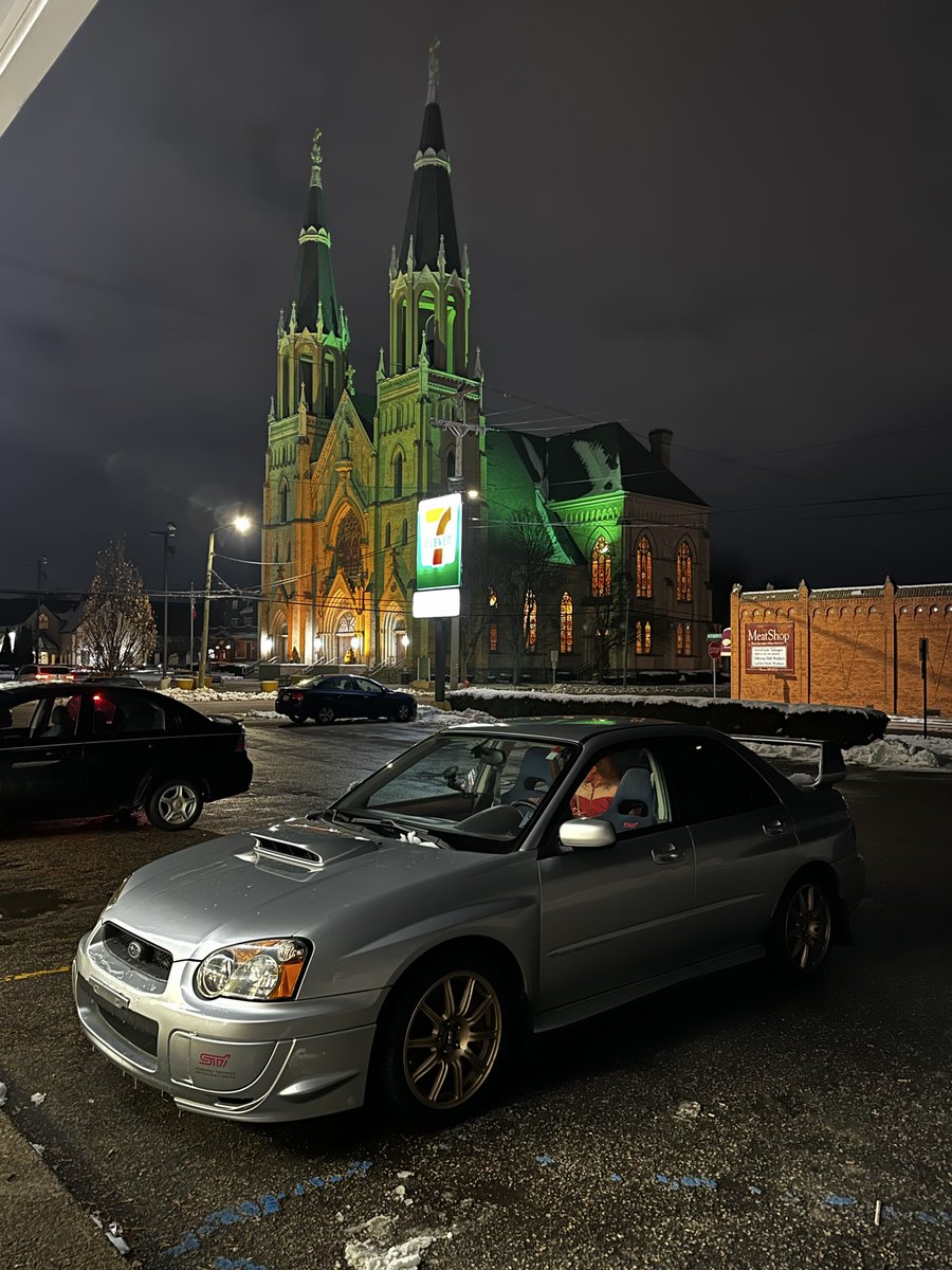 Can car bros from Japan see my 2004 Impreza WRX STI in front of a 7-11?