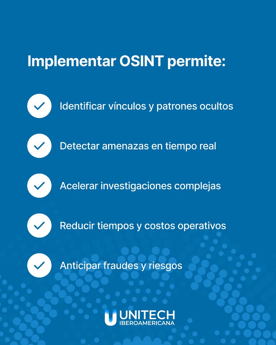 UnitechIbero's tweet photo. Hoy en día, el desafío no es acceder a los datos, sino transformarlos en inteligencia accionable.

Descubrí el poder de contar con herramientas #OSINT en tu equipo.

#UnitechIberoamericana #ShadowDragon https://t.co/ySdnQXYaA3