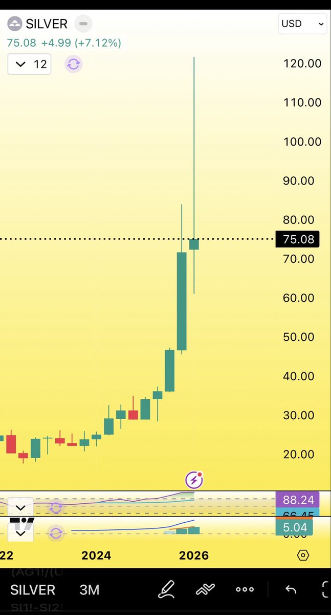 ThHappyHawaiian's tweet photo. After a hectic and crazy Q4 where silver rose 54%, it was nice to have a calm +5% Q1

Nice and easy, basically no volatility at all

Bond-like even https://t.co/NMVidFDMRX