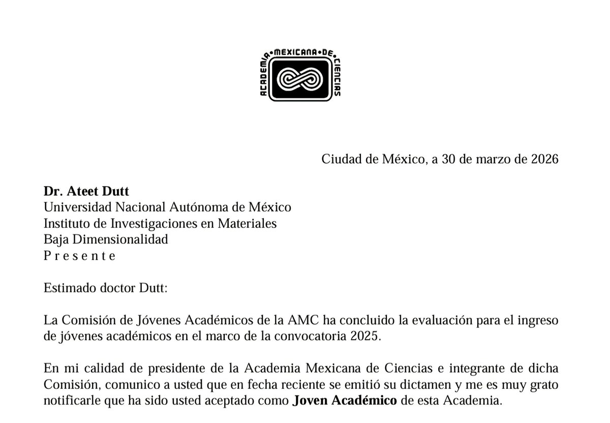 DuttAteet's tweet photo. Thanks to the Mexican Academy of Sciences for the opportunity.

Muchas gracias a la Academia Mexicana de Ciencias por la oportunidad @amciencias.

@UNAM_MX 
@iimunam 
https://t.co/A0Lk4e6LmW https://t.co/XXLIbJWndE