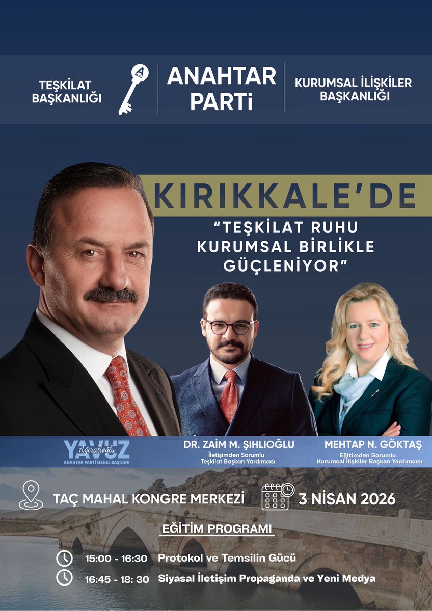 Anahtar Parti Kurumsal İlişkiler Başkanlığı tweet media