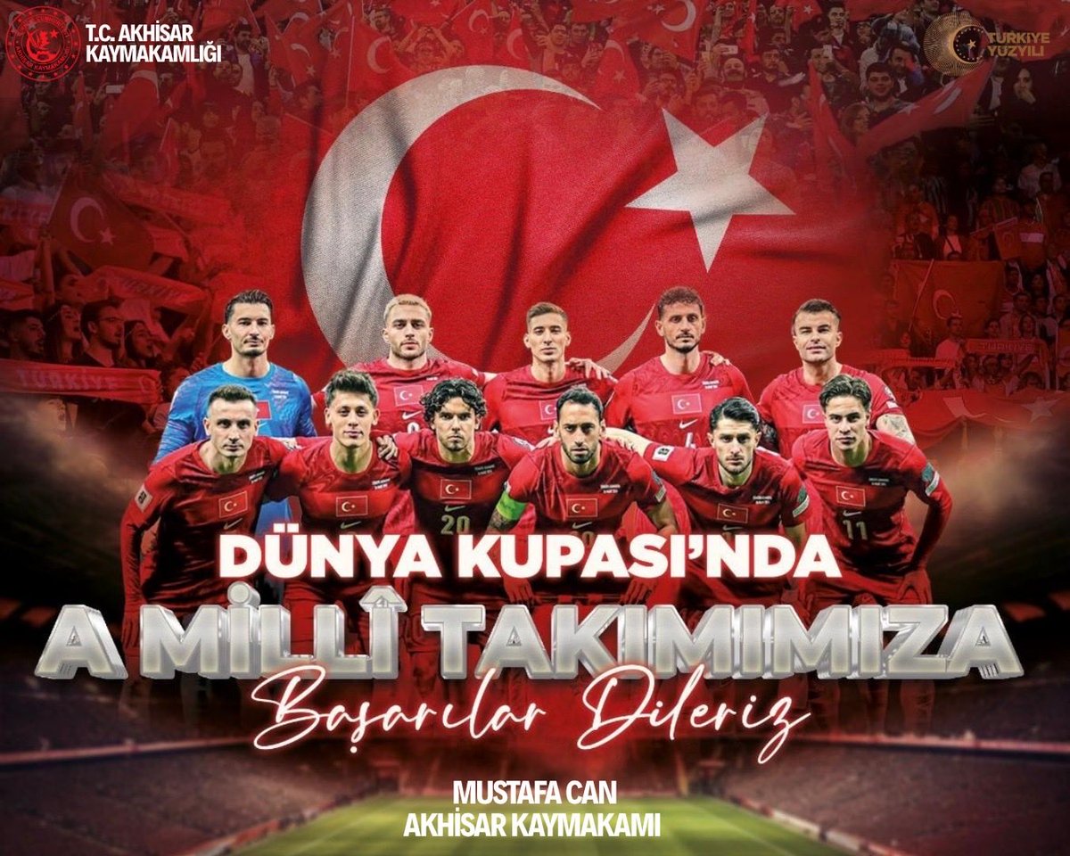 AkhisarKaym's tweet photo. A Milli Futbol Takımımızın, Kosova’yı deplasmanda 1-0 mağlup ederek Ay-yıldızlı bayrağımızı yeniden Dünya Kupası sahnesine taşıyan futbolcularımızı, teknik heyetimizi ve emeği geçen herkesi yürekten kutluyor, turnuvada üstün başarılar diliyorum. https://t.co/ZbDYiVb4jL