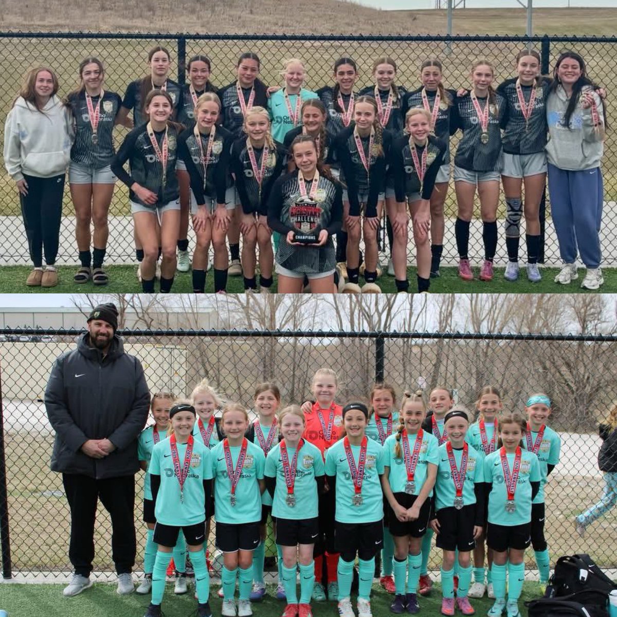 GretnaEliteAcad's tweet photo. A weekend of successes at the 2026 Kick Start Girls Weekend & Sporting Iowa Premier Games ✅
We had all kinds of weather again & the wind tried its best to blow the vibes away without success 💨
Well done girls 👏🏻
#KickStart2026 #PremierGames #SpringPrep #TournamentTime https://t.co/nToZ3JqznY