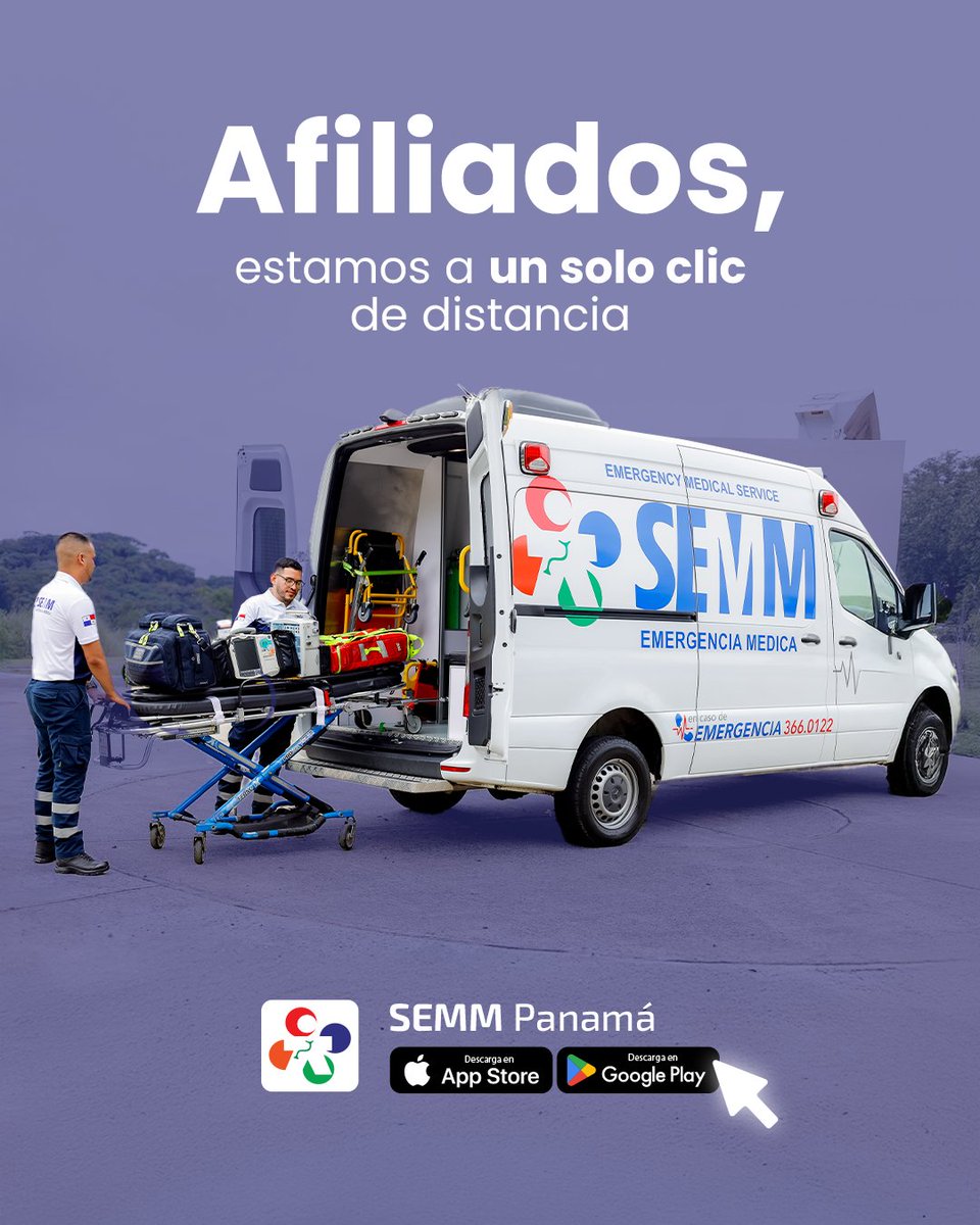 Porque las emergencias no avisan… estar preparados sí 💙
Si eres afiliado, accede a atención inmediata desde nuestra app 📲
Rápido, fácil y seguro.
SEMM Panamá, contigo en cada momento.