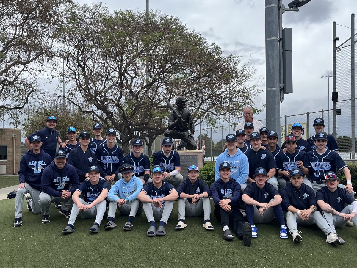 DgsBaseball's tweet photo. Today the Mustangs got to learn who the man behind the name of the Ryan Lemmon Tournament was. We visited Ryan Lemmon Stadium and got to take BP before our game! https://t.co/Pm9gFeoeBt