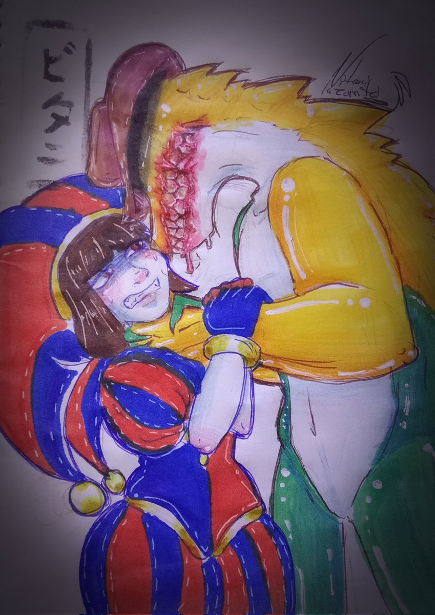 5/6

Me enferme pero volví así que dibujo tóxico del mejor ship y no discuto, ponmi x goomigoo
#goomigoo
#pomni
#theamazindigitalcircus 
#theamaizingdigitalcircusfanart 
#theamazingcircusdigital 
#ship