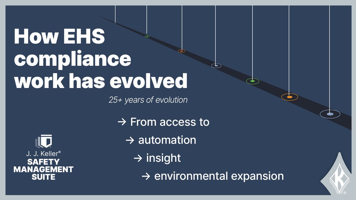 JJKeller's tweet image. EHS compliance hasn’t gotten easier — but the way it’s managed has evolved.

From paper‑heavy processes to automation and better visibility, here are a few key shifts shaping how teams manage risk today.

👇View the full timeline:
bit.ly/3NNctJr

#WorkplaceSafety #EHS