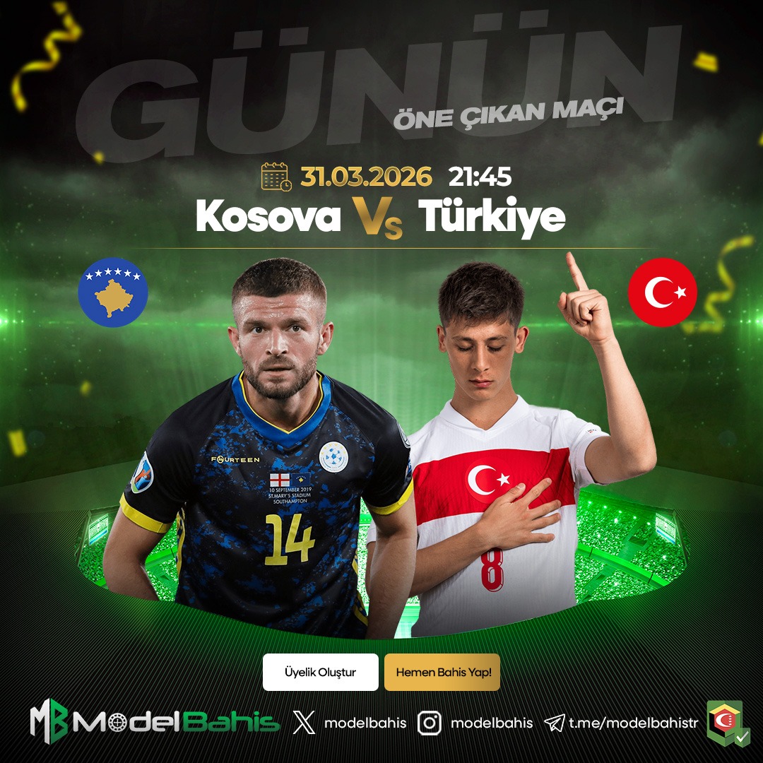 modelbahis's tweet photo. 🔥 GÜNÜN ÖNE ÇIKAN MAÇI 🔥

🇽🇰 Kosova 🆚 Türkiye 🇹🇷
🗓 31.03.2026 | ⏰ 21:45
⚽ Kritik mücadelede heyecan zirvede!
🔥 En iyi oranlar Modelbahis’te seni bekliyor!
💥 Kazanç fırsatını kaçırma!

👉 Hemen giriş yap: https://t.co/N0YTVHM5su
📲 Telegram: https://t.co/HIbtsn4lDe https://t.co/9K0lQSJ77Z