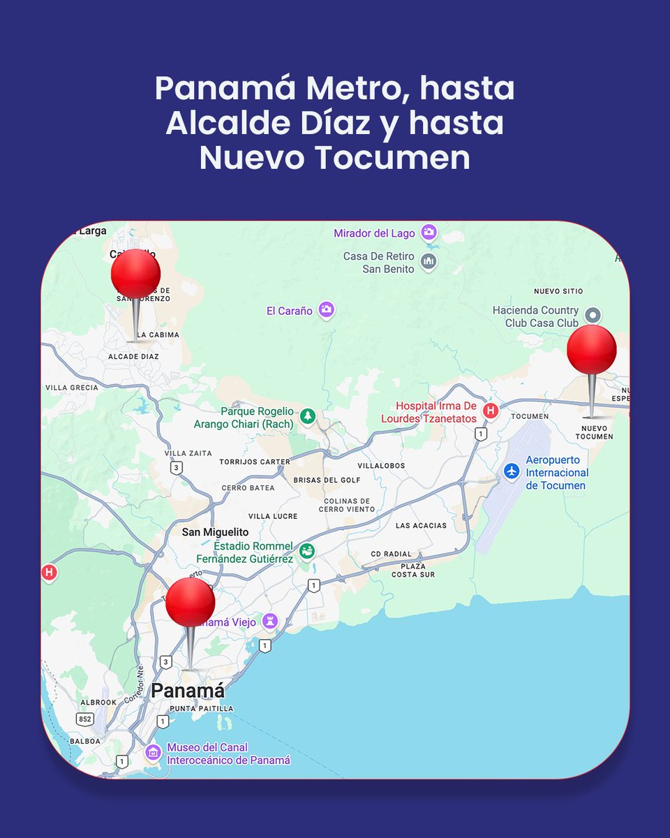 ¿Estamos en tu zona? 👀
SEMM tiene cobertura en Panamá Metro,
llegando hasta Alcalde Díaz y Nuevo Tocumen 🚑
Tu tranquilidad empieza sabiendo que puedes contar con nosotros.