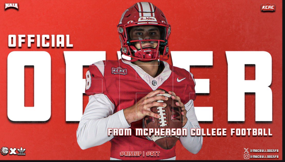 Woods_fiftysix's tweet photo. Blessed to receive an offer from ❤️!@MACBulldogsFB @CoachJFisc @CoachBeauTrahan @Drrakec https://t.co/IgU0jo4kpv